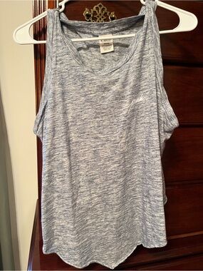 PINK Victoria's Secret Blue Heather Racerback Tank